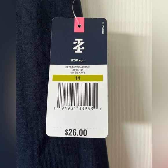 NWT, size 14 navy pull on uniform skort by IZOD - Picture 3 of 8